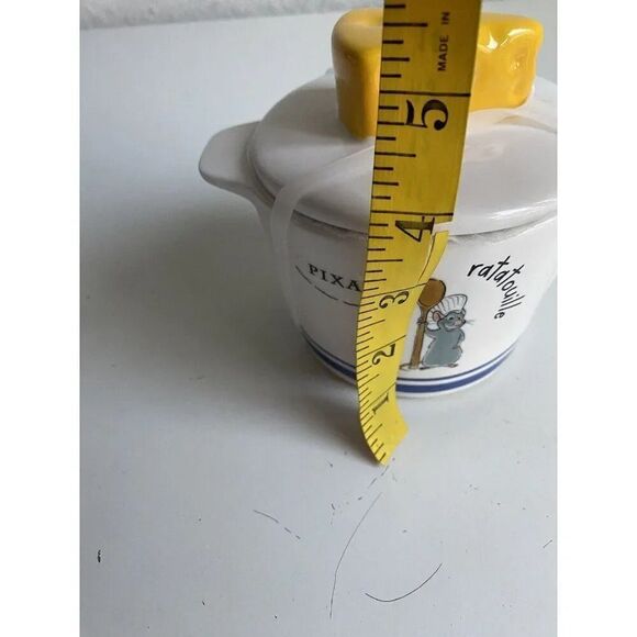 Rae Dunn Disney Ratatouille Remy Baking Dish With Cheese Wedge Lid Ceramic NEW - Picture 9 of 9